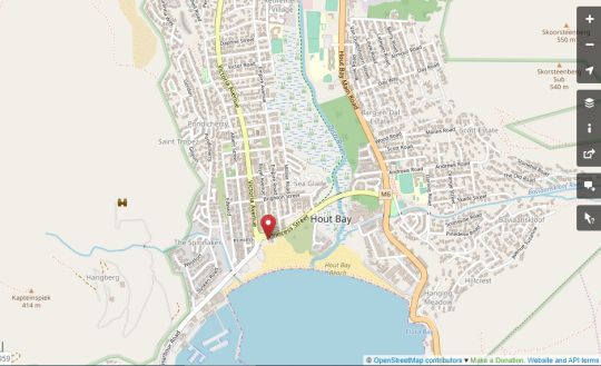 Map Beach House Guest House  in Hout Bay  Atlantic Seaboard  Kaapstad  Western Cape  Zuid-Afrika