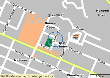 Map Arum Guest House in Nahoon  East London  Amatole  Eastern Cape  Zuid-Afrika