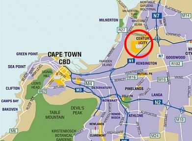 Map Majorca Self Catering Apartments in Century City  Blaauwberg  Kapstadt  Western Cape  Südafrika