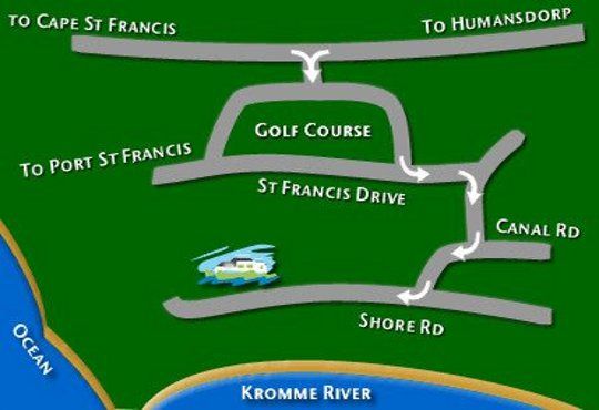 Map I-Lollo Lodge in St Francis Bay  Cacadu (Sarah Baartman)  Eastern Cape  Südafrika