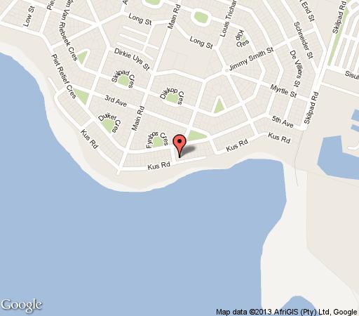 Map Sandbaai Country House in Hermanus  Overberg  Western Cape  Südafrika
