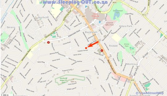 Map Blackheath Manor Guest House in Blackheath  Northcliff/Rosebank  Johannesburg  Gauteng  South Africa