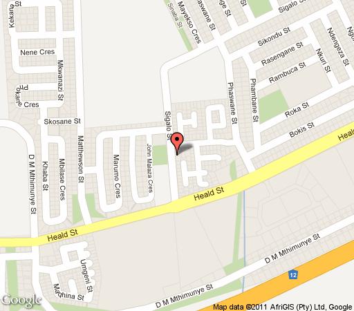 Map Lapeng Village  in Benoni  Ekurhuleni (East Rand)  Gauteng  Zuid-Afrika