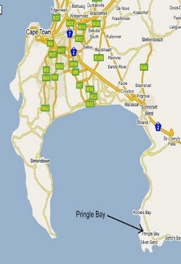 Map Dreams in Pringle Bay  Overberg  Western Cape  Suid-Afrika