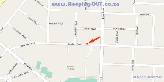 Map Selborne Bed & Breakfast in Selborne  East London  Amatole  Eastern Cape  Zuid-Afrika