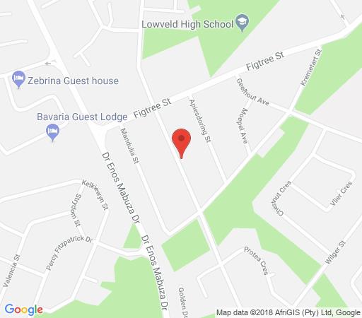 Map Acacia Guest House in Nelspruit  Lowveld  Mpumalanga  South Africa