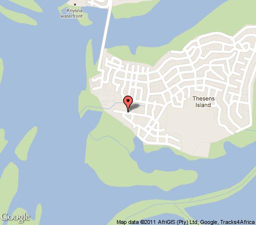 Map The Dry Mill on Thesen Isle in Knysna  Garden Route  Western Cape  South Africa