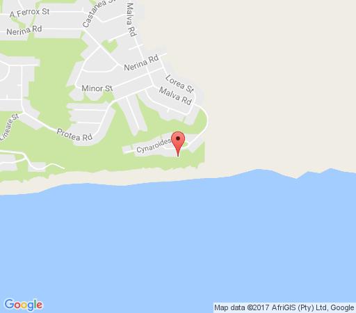 Map Plankies Plesier in Dana Bay  Garden Route  Western Cape  Südafrika