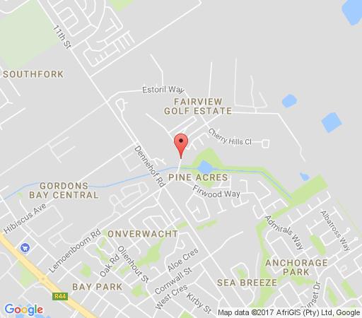 Map Capeview in Strand  Helderberg  Western Cape  Afrique du Sud