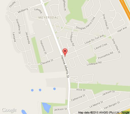 Map Le Cozmo Guesthouse in Meyersdal  Alberton  Ekurhuleni (East Rand)  Gauteng  Suid-Afrika