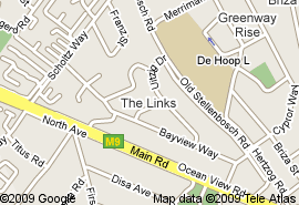 Map a Vue Guest House in Somerset West  Helderberg  Western Cape  South Africa