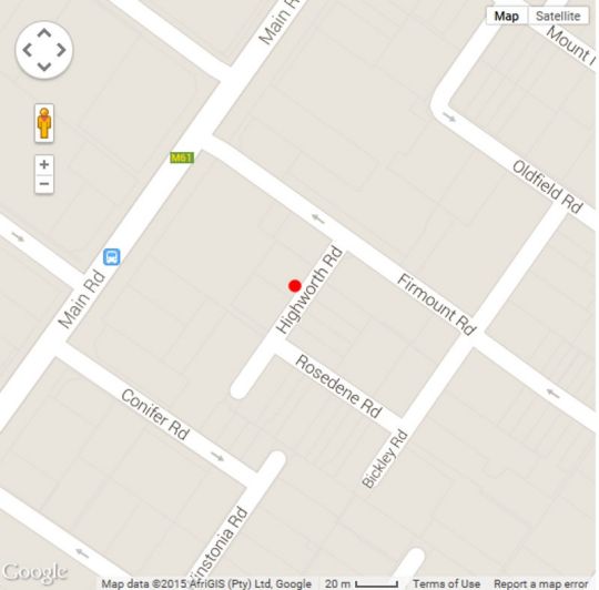Map 4 on Highworth  in Sea Point  Atlantic Seaboard  Cape Town  Western Cape  South Africa