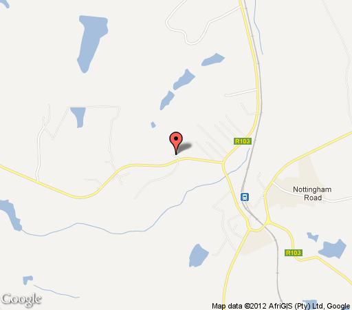 Map The Nottingham Road Hotel in Nottingham Road  Midlands  KwaZulu Natal  Afrique du Sud