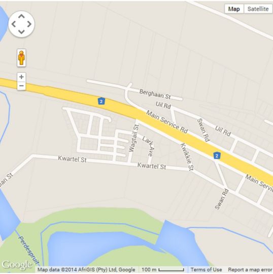 Map Forest View Guesthouse and B&B in Sedgefield  Garden Route  Western Cape  Zuid-Afrika