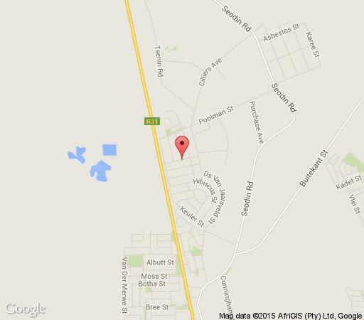 Map Azalea Guest House in Kuruman  Kalahari  Northern Cape  Zuid-Afrika