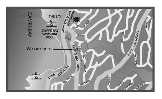 Map 51 On Camps Bay Guest House in Camps Bay  Atlantic Seaboard  Kaapstad  Western Cape  Zuid-Afrika