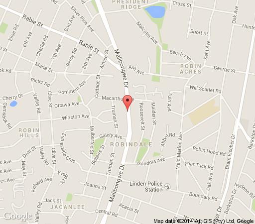 Map The Royal Princess Garden Randburg in Robindale  Randburg  Johannesburg  Gauteng  Zuid-Afrika