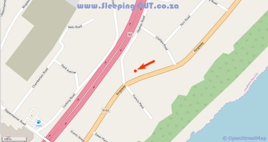 Map African Sands B&B in Amanzimtoti  South Coast (KZN)  KwaZulu Natal  Afrique du Sud