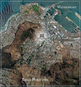Map Cape Heritage Hotel in Kapstadt Zentrales Geschäftsgebiet  City Bowl  Kapstadt  Western Cape  Südafrika