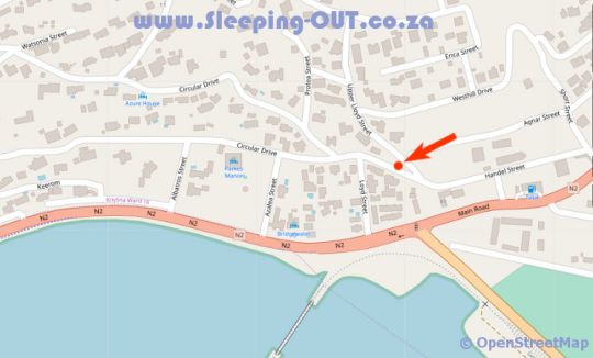 Map Paradise Heads self-catering units in Knysna  Garden Route  Western Cape  Afrique du Sud