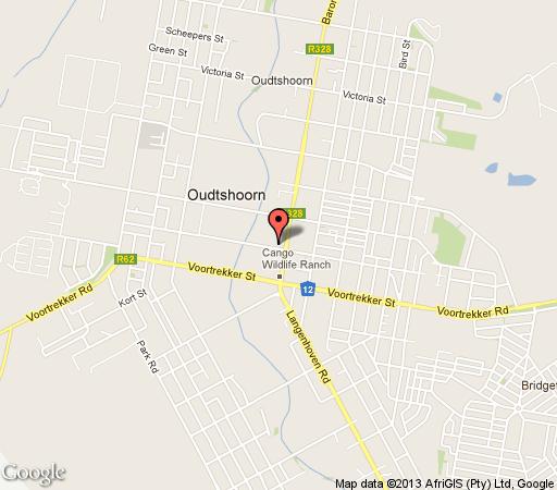 Map Turnberry Boutique Hotel in Oudtshoorn  Klein Karoo  Western Cape  South Africa