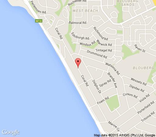 Map B1001 Ocean View in Bloubergstrand  Blaauwberg  Cape Town  Western Cape  South Africa