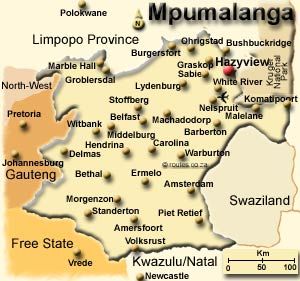 Map Impala Self Catering Lodge in Hazyview  The Panorama  Mpumalanga  South Africa