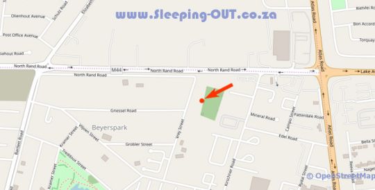 Map 24 On Vrey Guest House in Boksburg  Ekurhuleni (East Rand)  Gauteng  Afrique du Sud