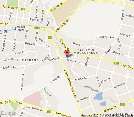 Map Touch of Class Guesthouse in Brooklyn (PTA)  Pretoria Central  Pretoria / Tshwane  Gauteng  South Africa