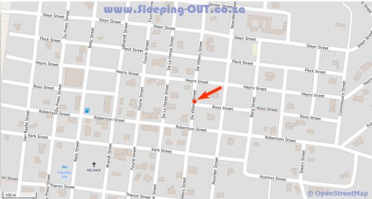 Map African Dawn Luxury Guesthouse in Fouriesburg  Thabo Mofutsanyana  Free State  South Africa