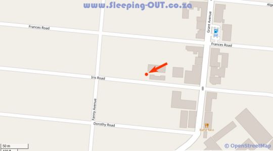 Map Houghton Guest House in Norwood  Sandton  Johannesburg  Gauteng  Suid-Afrika
