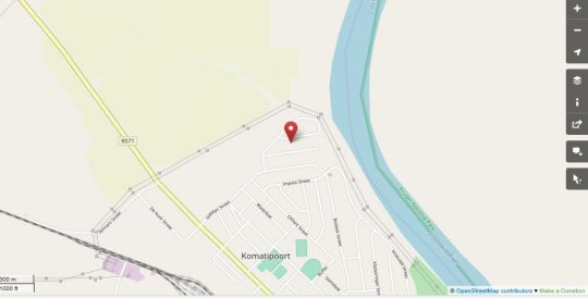 Map Wildsbokkie Holiday Home in Crocodile Bridge Gate  Kruger National Park (MP)  Mpumalanga  Afrique du Sud