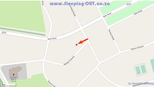 Map Lollee\'s Place in Gonubie  East London  Amatole  Eastern Cape  Südafrika