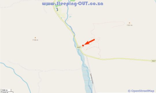 Map Bushman Valley in Prince Albert  Karoo  Western Cape  Zuid-Afrika