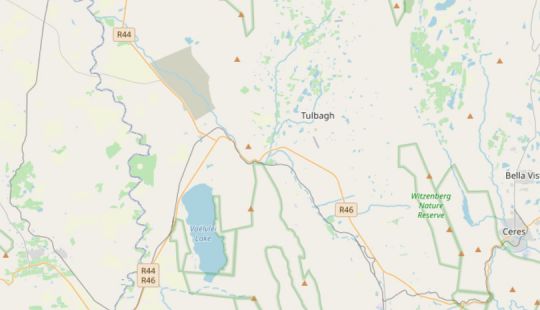 Map Waterval Country Lodge in Tulbagh  Cape Winelands  Western Cape  Afrique du Sud