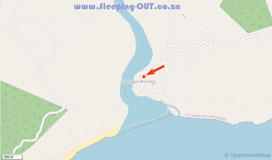Map Umngazi Hotel  Spa in Port St. Johns  Wild Coast  Eastern Cape  South Africa