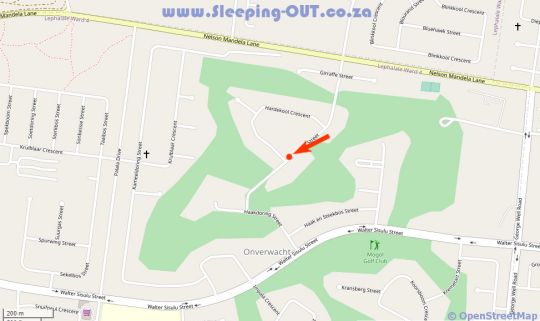Map Four Seasons Guesthouses in Lephalale  Waterberg  Bushveld  Limpopo  Suid-Afrika