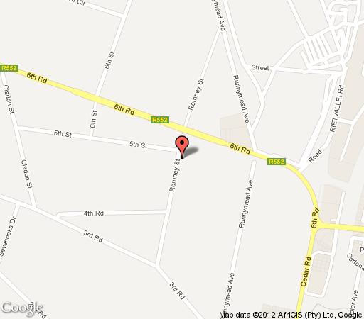 Map Hoyohoyo Chartwell Lodge in Fourways  Sandton  Johannesburg  Gauteng  South Africa