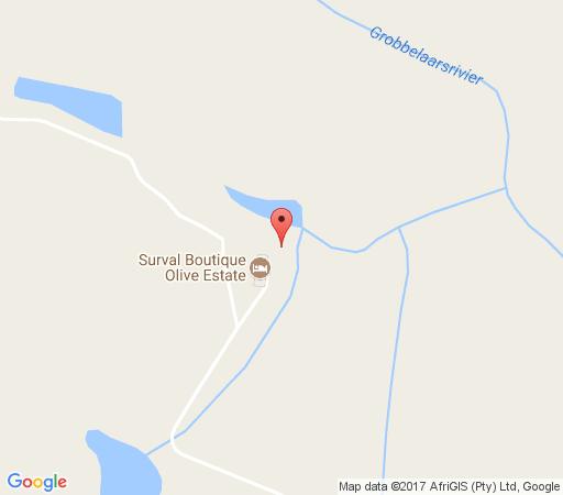 Map Surval Boutique Olive Estate in Oudtshoorn  Klein Karoo  Western Cape  Südafrika
