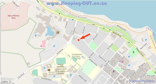 Map Onse Khaya Lodging & Conferencing in Summerstrand  Port Elizabeth / Gqeberha  Cacadu (Sarah Baartman)  Eastern Cape  Suid-Afrika
