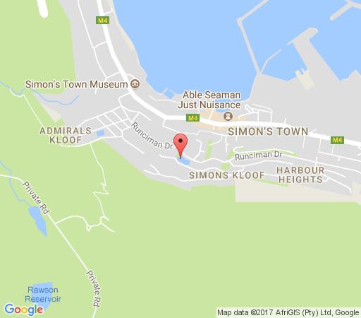 Map A Boat House in Simon's Town  False Bay  Cape Town  Western Cape  South Africa