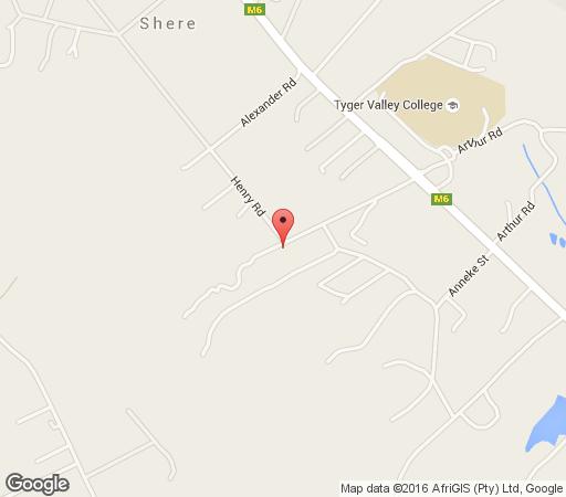 Map Villa Amor in Shere  Pretoria East  Pretoria / Tshwane  Gauteng  South Africa