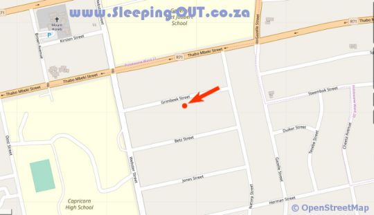 Map Danlee Overnight Accommodation in Polokwane  Capricorn  Limpopo  South Africa