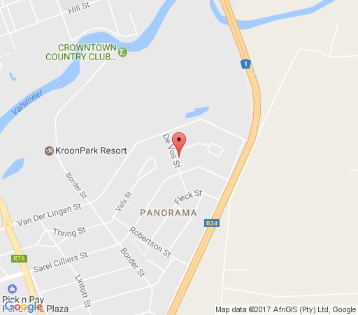 Map Cornerstone B&B Kroonstad in Kroonstad  Fezile Dabi (Northern Free State)  Free State  Suid-Afrika