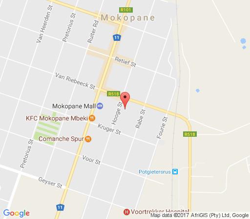 Map @ Marula in Mokopane  Waterberg  Bushveld  Limpopo  Südafrika