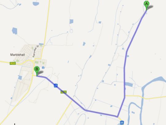 Map Inzimpala Game Lodge in Marble Hall  Bushveld  Limpopo  Afrique du Sud