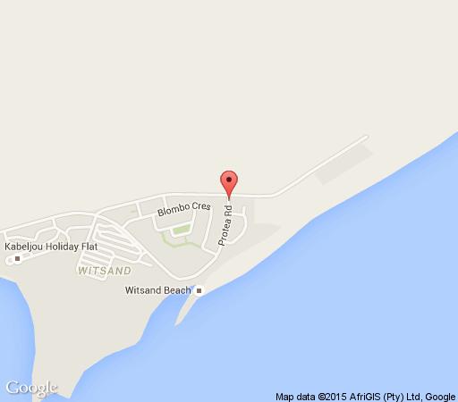 Map Whale Watchers Inn in Witsand  Garden Route  Western Cape  Suid-Afrika