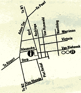 Map Victoria House in Stellenbosch  Cape Winelands  Western Cape  South Africa