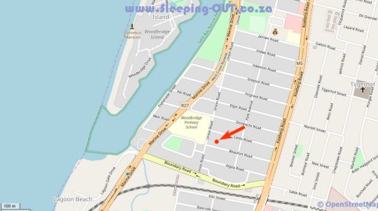 Map Flintstones Guest house Cape Town in Milnerton  Blaauwberg  Kapstadt  Western Cape  Südafrika