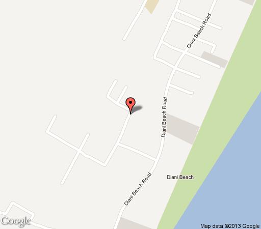 Map Diani Beach Villas Cottages in Diani  Kenya